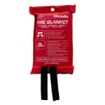 Brandfilt 120x120 cm 2-sidig silikonbeläggning